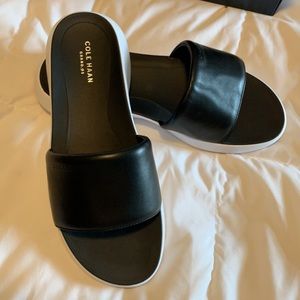 Cole Haan leather slides